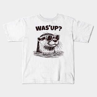 Cool Sea Otter Says Wassup Kids T-Shirt